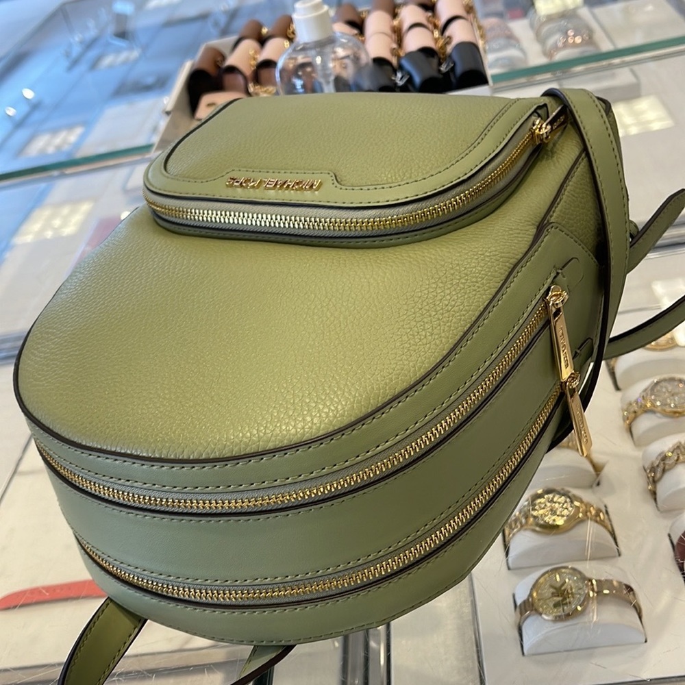 Michael Kors Jaycee Medium Logo Backpack 
Light Sage - Picture 10 of 16